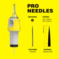 Hawink 5RL Tattoo Needles Cartridge #10 Bugpin 5 Round Liner X-Taper 16PCS with Membrane Professional Disposable Finger Ledge Cartridges EN05S-FG-16-1005RL - Image 2