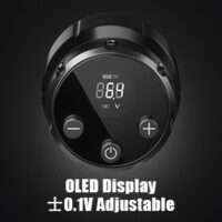 Wireless Tattoo Power Supply Rechargeable Cordless Tattoo Battery Pack 1500mAh RCA Connector LED Digital Display for Rotary Tattoo Pen Machine - Image 4