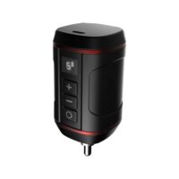 Tattoo Power Supply - Ambition Professional Mini Portable RCA Wireless Tattoo 1800mAh Lithium Battery Power Supply with LED Digital Display for Rotary Tattoo Pen Machine Gun - Image 2