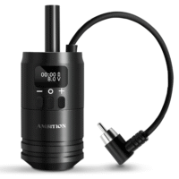 Ambition 2 in 1 Tattoo Battery Grip - Wireless Control Handle Power Supply Electric Digital Display 1600mAh Special Needle Grip RCA Interface for Rotary Tattoo Machine - Image 2