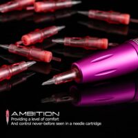 Ambition 20Pcs Disposable Tattoo Cartridge Needles Bugpin 1RL - 0.25MM Permanent Makeup Eyebrows Eyeliner Lips & SMP Tattoo Cartridge Supplies for Rotary Tattoo Pen Machine (0801RL) - Image 4