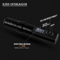 Wireless Tattoo Gun - Rotary Tattoo Cartridge Pen Custom Coreless Motor 2400mAh Power Supply Digital LED Display Professional for Tattoo Artist - Image 13