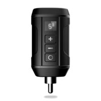 Tattoo Power Supply - Ambition Professional Mini Portable RCA Wireless Tattoo 1800mAh Lithium Battery Power Supply with LED Digital Display for Rotary Tattoo Pen Machine Gun