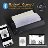 Portable Wireless Tattoo Printer Thermal Printer Transfer Blue Tooth USB Mobile Machine Text PDF Document Maker - Image 3