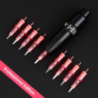 Ambition 20Pcs Disposable Tattoo Cartridge Needles Bugpin 1RL - 0.25MM Permanent Makeup Eyebrows Eyeliner Lips & SMP Tattoo Cartridge Supplies for Rotary Tattoo Pen Machine (0801RL) - Image 10