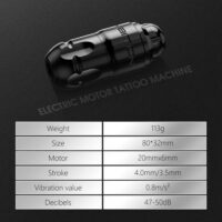 Ambition Lutin Rotary Tattoo Gun with Straight Drive Bar - Short Tattoo MachinePen with Brushless Motor Strong Power Low Vibration with RCA Cord for Professional Tattoo Artist - Image 6