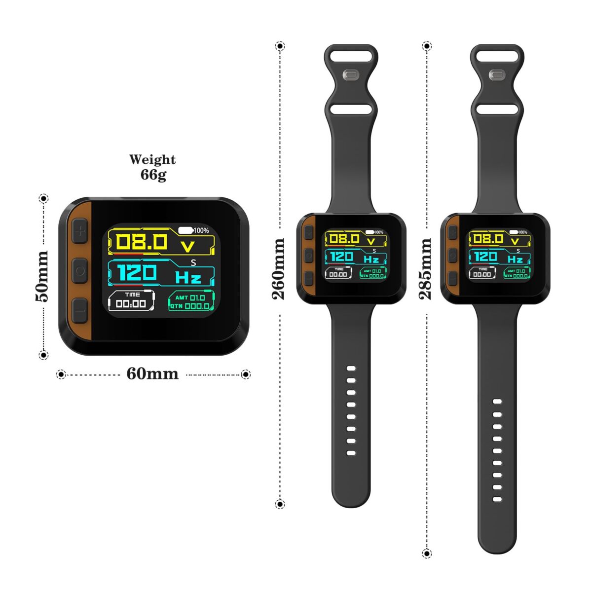 Tattoo Power Supply - Ambition S2 Touch Screen Tattoo Battery Wristband,1600mAh Portable Supply RCA Tattoo with LCD Touch Display Lithium Battery for Rotary Tattoo - Image 2
