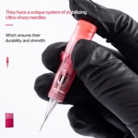 Ambition 20Pcs Disposable Tattoo Cartridge Needles Bugpin 1RL - 0.25MM Permanent Makeup Eyebrows Eyeliner Lips & SMP Tattoo Cartridge Supplies for Rotary Tattoo Pen Machine (0801RL) - Image 7