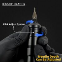 Wireless Tattoo Gun - Rotary Tattoo Cartridge Pen Custom Coreless Motor 2400mAh Power Supply Digital LED Display Professional for Tattoo Artist - Image 7