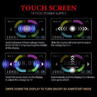Hot Sale Wholesale Watch LCD Display Battery RCA Mini Wireless Tattoo Power Supply for Tattoo Pen Machine - Image 4