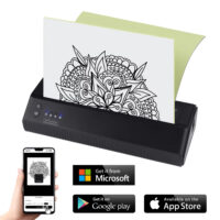 Portable Wireless Tattoo Printer Thermal Printer Transfer Blue Tooth USB Mobile Machine Text PDF Document Maker - Image 5