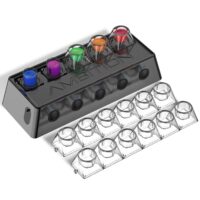 Tattoo Ink Mixer - Ambition A1 Wireless Colorant Mixer IP53 Waterproof 2400 mAh Battery Lab Vortex Mixer with 12pcs Color Cups, 200pcs Mixing Magnet Sticks for Tattoo Artists