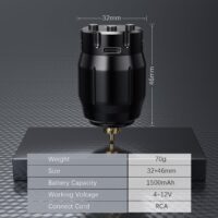 Wireless Tattoo Power Supply Rechargeable Cordless Tattoo Battery Pack 1500mAh RCA Connector LED Digital Display for Rotary Tattoo Pen Machine - Image 10