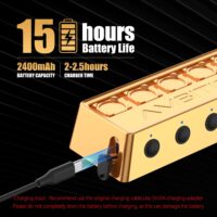 Tattoo Ink Mixer - Ambition A1 Wireless Colorant Mixer IP53 Waterproof 2400 mAh Battery Lab Vortex Mixer with 12pcs Color Cups, 200pcs Mixing Magnet Sticks for Tattoo Artists - Image 6