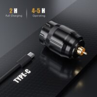 Wireless Tattoo Power Supply Rechargeable Cordless Tattoo Battery Pack 1500mAh RCA Connector LED Digital Display for Rotary Tattoo Pen Machine - Image 7