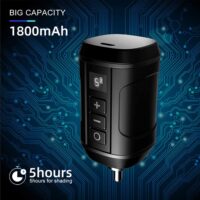 Tattoo Power Supply - Ambition Professional Mini Portable RCA Wireless Tattoo 1800mAh Lithium Battery Power Supply with LED Digital Display for Rotary Tattoo Pen Machine Gun - Image 11