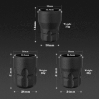 Ambition Soldier P2 Disposable Tattoo Grips - 12Pcs 38mm Professional Tattoo Rubber Grip Cover with Click Adjust System Supply for Rotary Soldier, Zetton, Torped & Shura Tattoo Pen Machine Gun - Image 4
