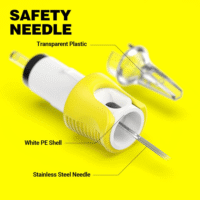Hawink 5RL Tattoo Needles Cartridge #10 Bugpin 5 Round Liner X-Taper 16PCS with Membrane Professional Disposable Finger Ledge Cartridges EN05S-FG-16-1005RL - Image 3