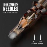 RHEIN Tattoo Cartridge Needles 20pcs 25RM #10 Bugpin 25 Round Magnum Needle Diameter 0.3mm, 3.5mm M-Taper for Tattoo Artists & Beginners Closed Tips EN02-20-CF1025RM - Image 6