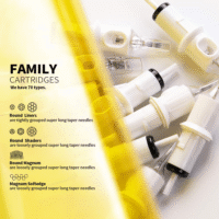 Tattoo Cartridge Needles #10 Bugpin 3 Round Liner X-Taper 20PCS with Membrane Professional Disposable EN05S-20-1003RL - Image 2