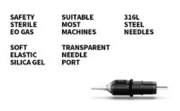 STIGMA #10(3RL) Bugpin Disposable Tattoo Needle Cartridges with Membrane Safety Cartridges for Tattoo Artists Round Liner 20Pcs Standard Pack EN05-20-1003RL - Image 11