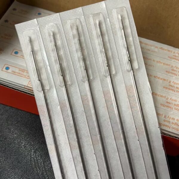 304 medical grade stainless steel 0.3mm/0.35mm rm disposable tattoo needles 30pcs/box, individual sterile packaging, fda approved, sharp & durable for tattoo machines, hypoallergenic