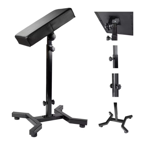 Adjustable Tattoo Arm Rest – Multi - Angle View with 180° Rotation & Height Adjustment