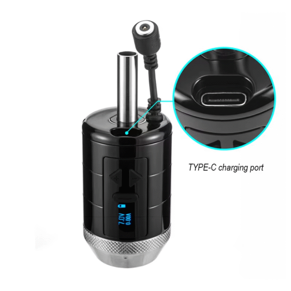 3v 15v wireless tattoo machine with 0.1v precision adjustment – professional rotary gun for artists
