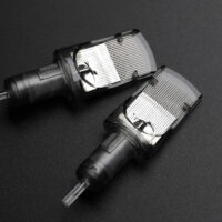 1249rm 1245rm 1239rm flat magnum tattoo needle cartridge with transparent housing for bold lines and shading