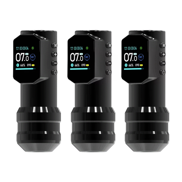 wireless tattoo machine large color screen digital display new permanent makeup tattoo machine with 1500mah power tattoo gun