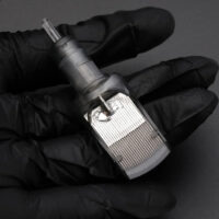 1249rm 1245rm 1239rm flat magnum tattoo needle cartridge with transparent housing for bold lines and shading