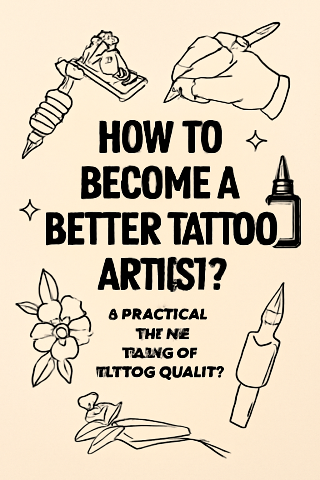 Tattoo artist practicing skills to improve tattoo quality – guide cover