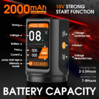 wireless tattoo pen with adjustable stroke & clear digital display for precise artistry