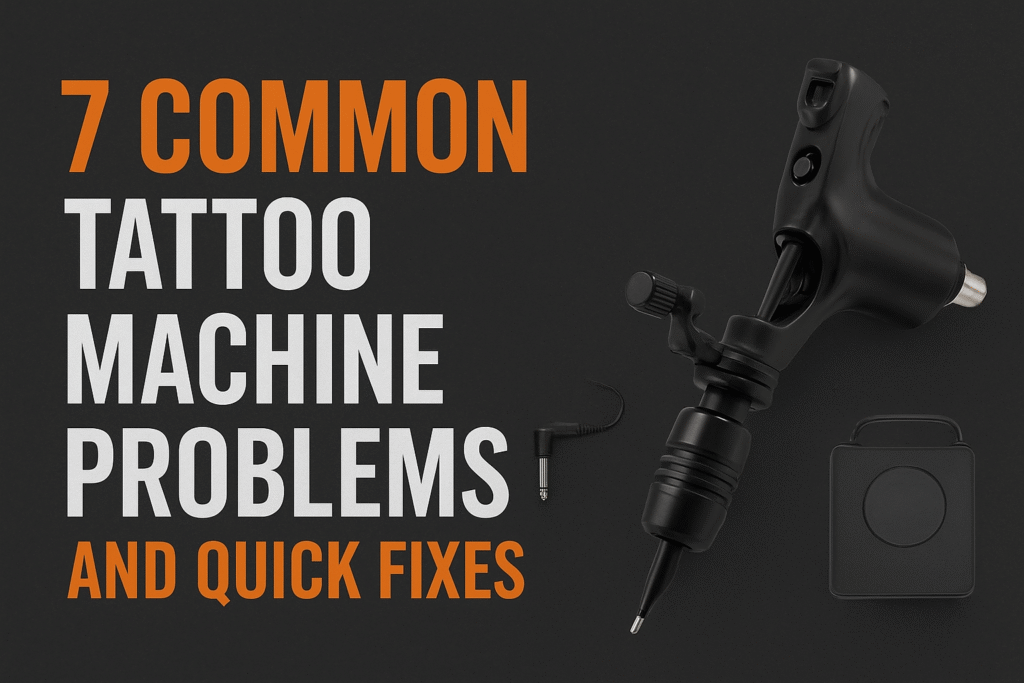 Banner cover for tattoo machine troubleshooting guide – 7 common tattoo machine problems and quick solutions for professional tattoo artists