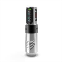 wireless tattoo pen with LED display, adjustable voltage for professional linework and shading
