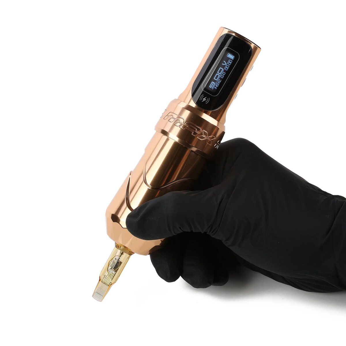 flux max wireless tattoo machine pen (4.0mm stroke, 2 batteries, coreless motor)