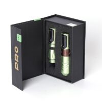 wireless tattoo pen with LED display, adjustable voltage for professional linework and shading