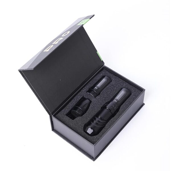 wireless tattoo pen with LED display, adjustable voltage for professional linework and shading
