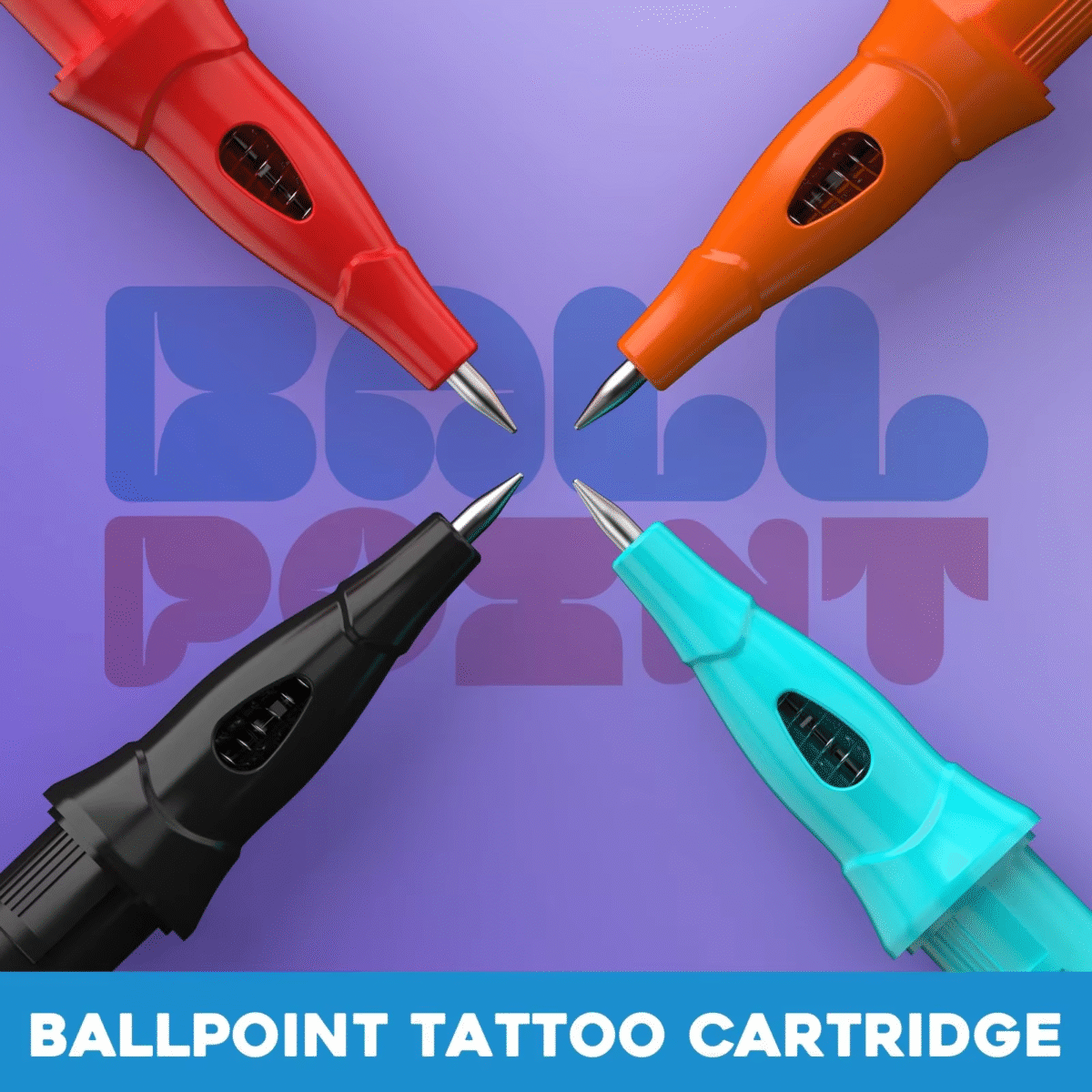 8 color ballpoint tattoo cartridge set: elevate tattoo artistry for artists & beginners