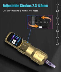 Professional Wireless Tattoo Pen – Long Battery Life & Adjustable Settings