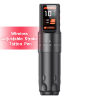 wireless tattoo pen with adjustable stroke & clear digital display for precise artistry