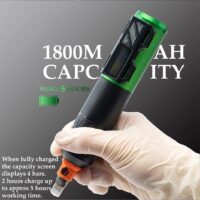 Multi - color wireless tattoo pen with HD screen, Type - C charging for professional tattooing