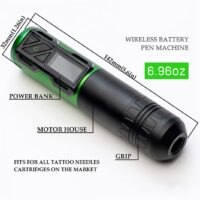 Multi - color wireless tattoo pen with HD screen, Type - C charging for professional tattooing