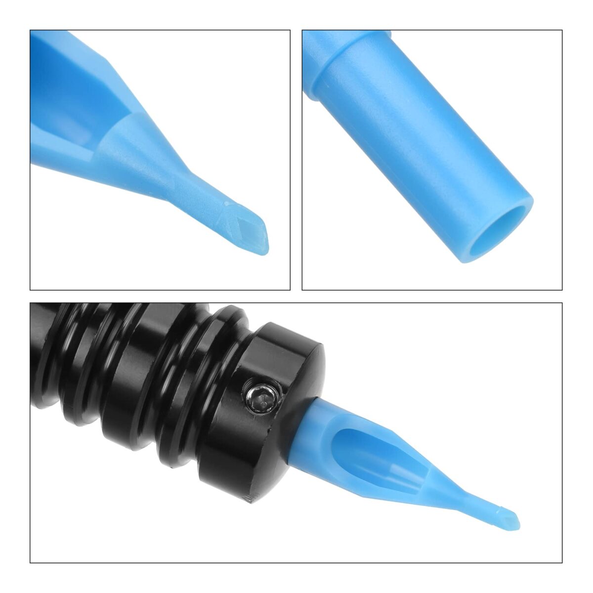 50pcs/box tattoo tips disposable sterile tattoo nozzles for tattoo machine