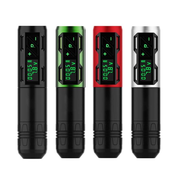 Multi - color wireless tattoo pen with HD screen, Type - C charging for professional tattooing