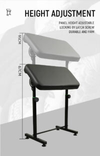 Tattoo Arm Rest Height Adjustment – 67-95cm Range with Latch Screw Lock