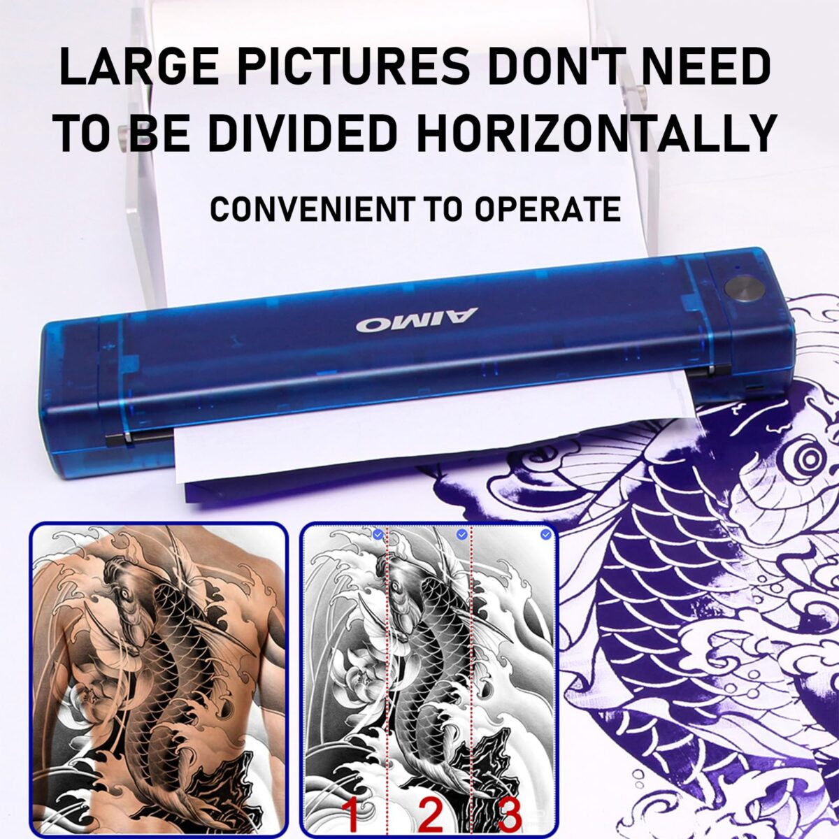portable tattoo stencil printer bluetooth, high definition, easy operation