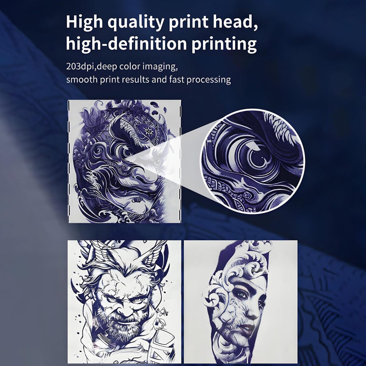 portable tattoo stencil printer bluetooth, high definition, easy operation