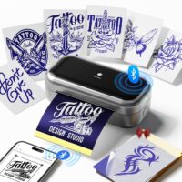 mini tattoo stencil printer bluetooth, portable, high precision for tattoo artists