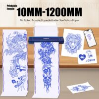 portable tattoo stencil printer bluetooth, high definition, easy operation